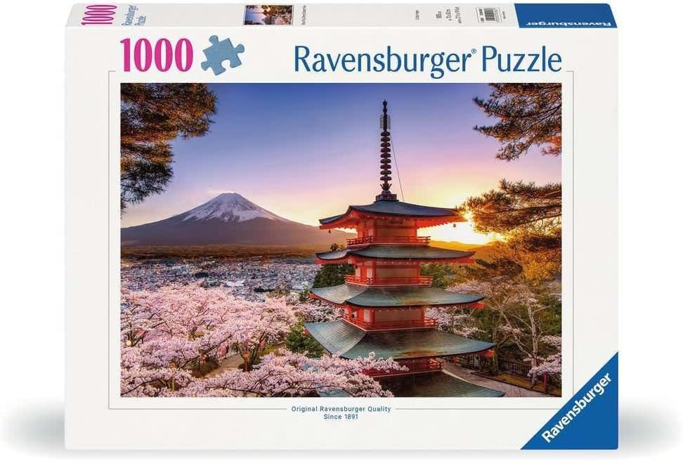 Ravensburger Ravensburger Puzzle 1000pc Mount Fuji Cherry Blossom View