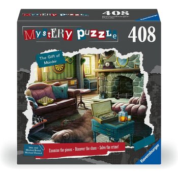 Ravensburger Mystery Puzzle 408Pc The Gift of Murder