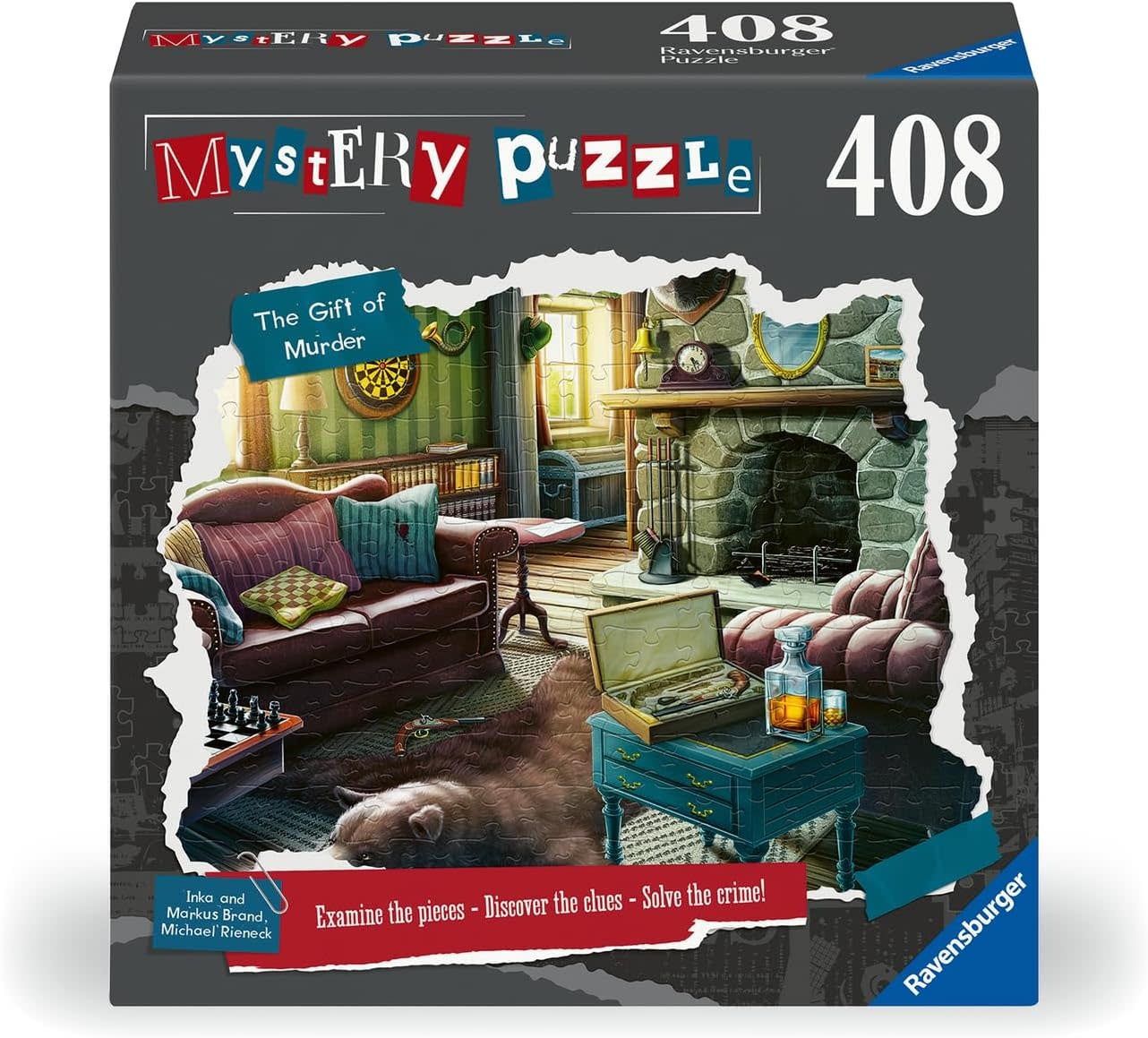 Ravensburger Mystery Puzzle 408Pc The Gift of Murder