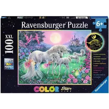Ravensburger Ravensburger Puzzle 100pc Unicorns in the Moonlight