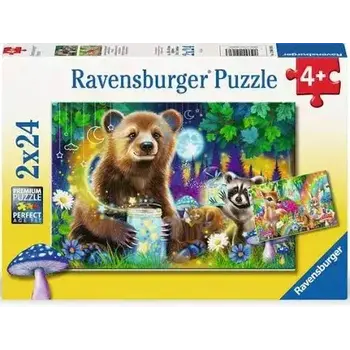 Ravensburger Ravensburger Puzzle 2x24pc Loveable Woodland Friends
