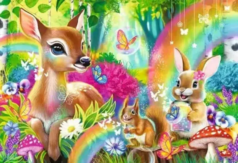 Ravensburger Ravensburger Puzzle 2x24pc Loveable Woodland Friends