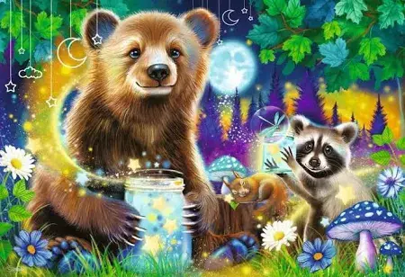 Ravensburger Ravensburger Puzzle 2x24pc Loveable Woodland Friends