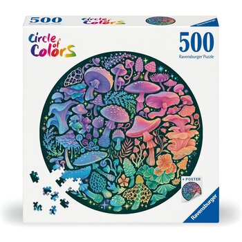 Ravensburger Ravensburger Puzzle 500pc Circle of Colors Mushrooms