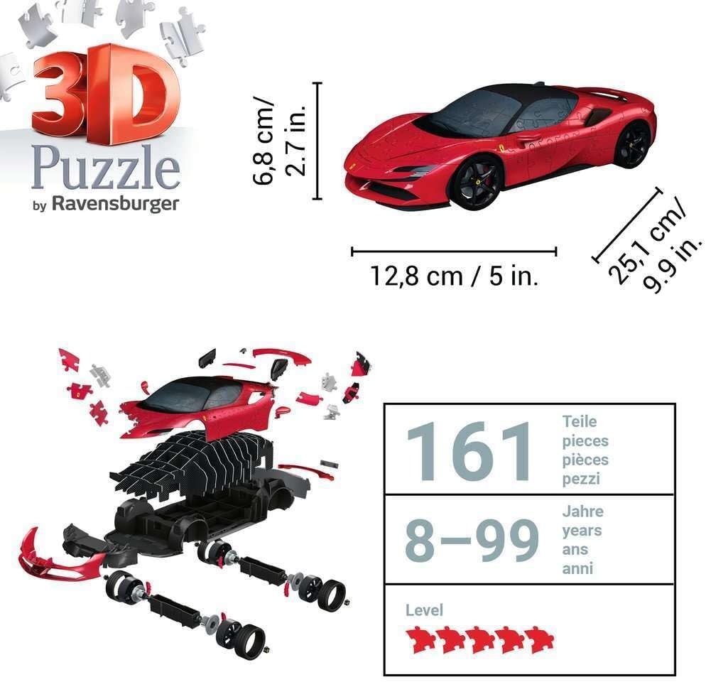 Ravensburger Ravensburger Puzzle 3D 108pc Ferrari SF 90 Stradale