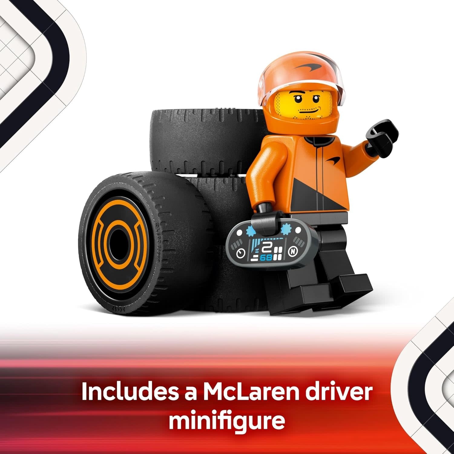 Lego Lego City F1 Driver with MaLaren Race Car