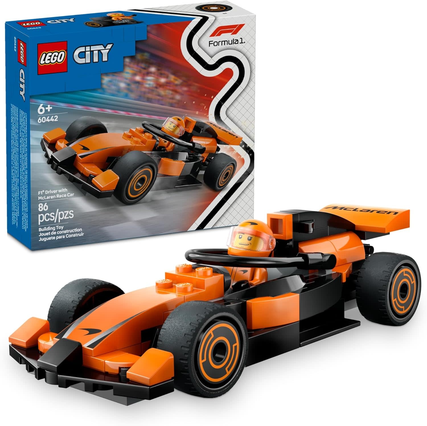 Lego Lego City F1 Driver with MaLaren Race Car