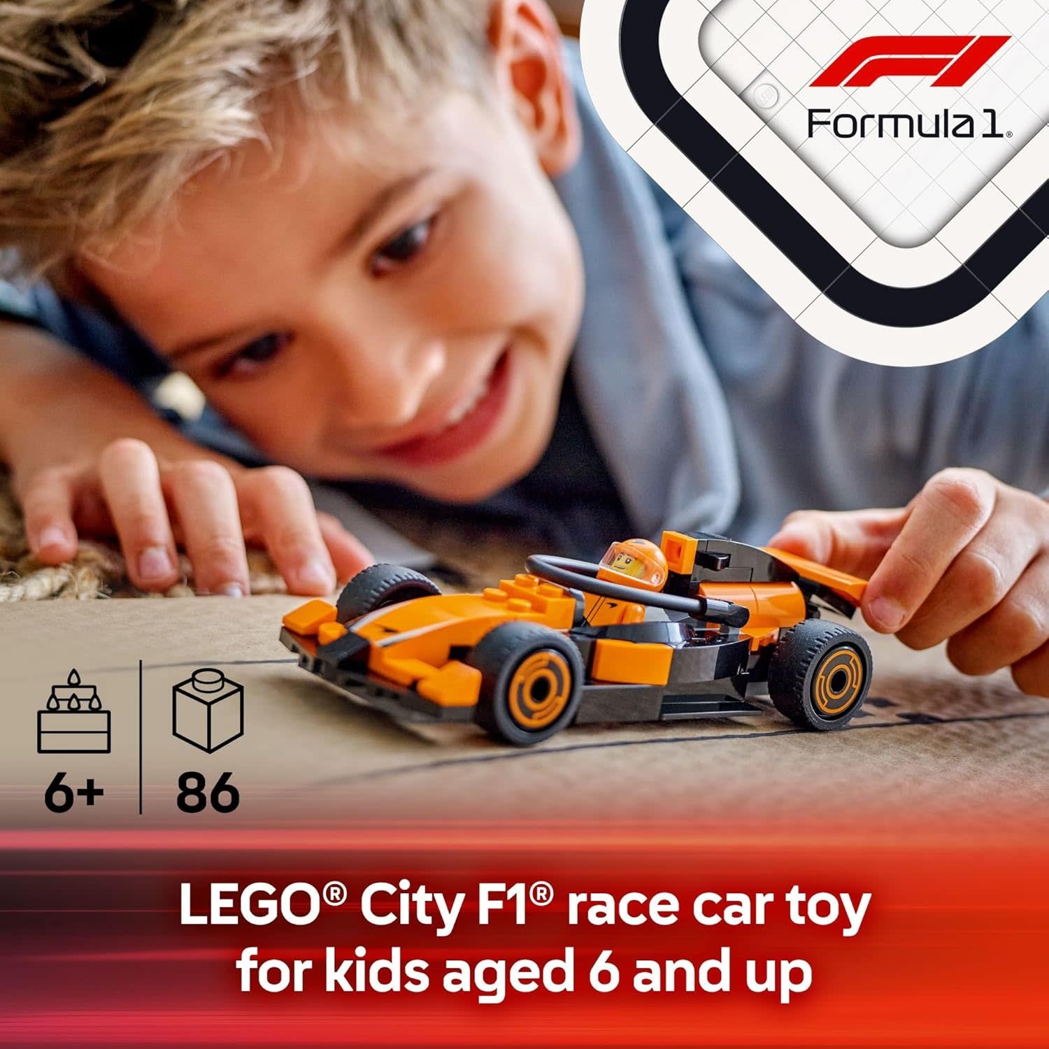 Lego Lego City F1 Driver with MaLaren Race Car