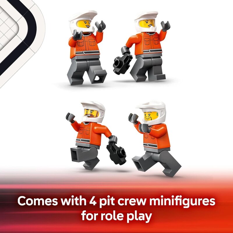 Lego Lego City F1 Pit Stop & Pit Crew with Ferrari