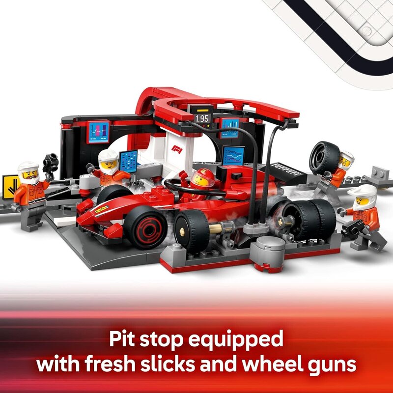 Lego Lego City F1 Pit Stop & Pit Crew with Ferrari