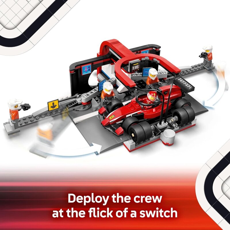 Lego Lego City F1 Pit Stop & Pit Crew with Ferrari