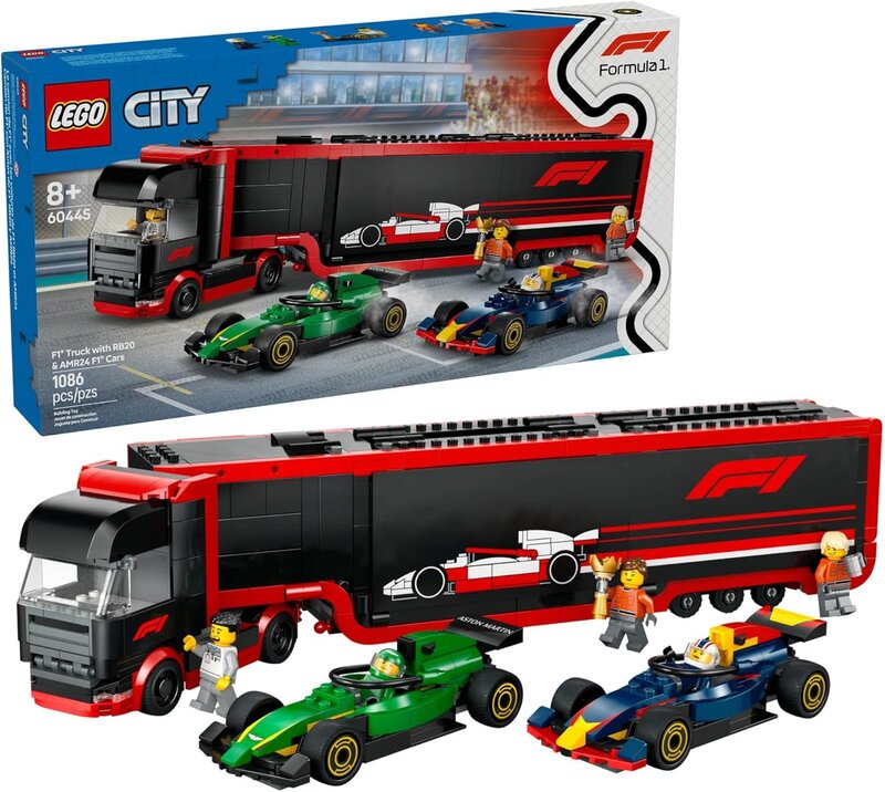 Lego Lego City F1 Truck with RB20 and AMR24