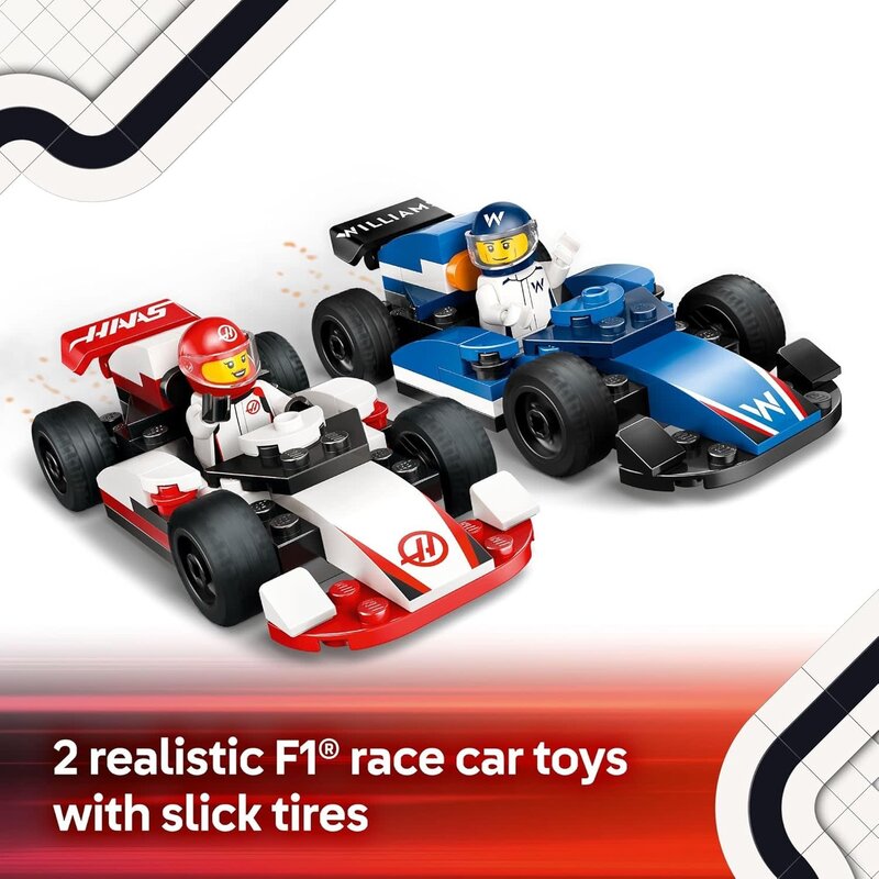 Lego Lego City F1 Williams and Haas Race Cars