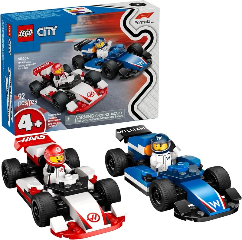 Lego Lego City F1 Williams and Haas Race Cars