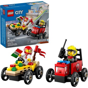 Lego Lego City Pizza vs Fire Truck Race Car Pack