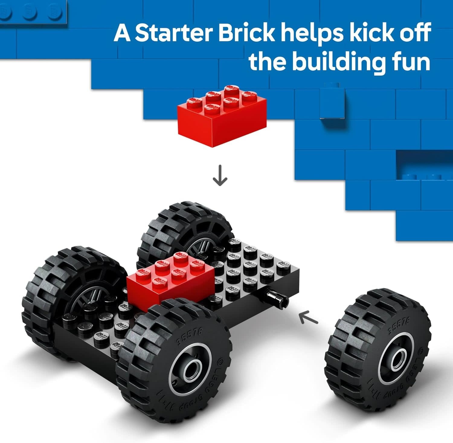 Lego Lego City Yellow Construction Wheel Loader