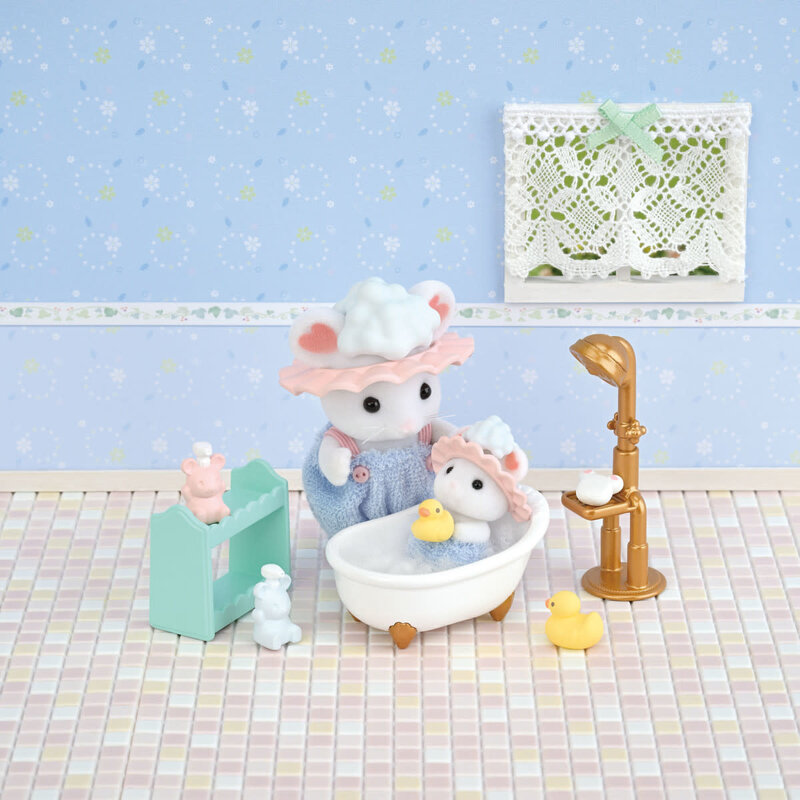 Calico Critters Calico Critters Bathime Bubble Siblings