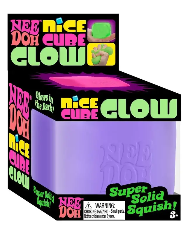 Nee Doh Nice Cube Glow in the Dark