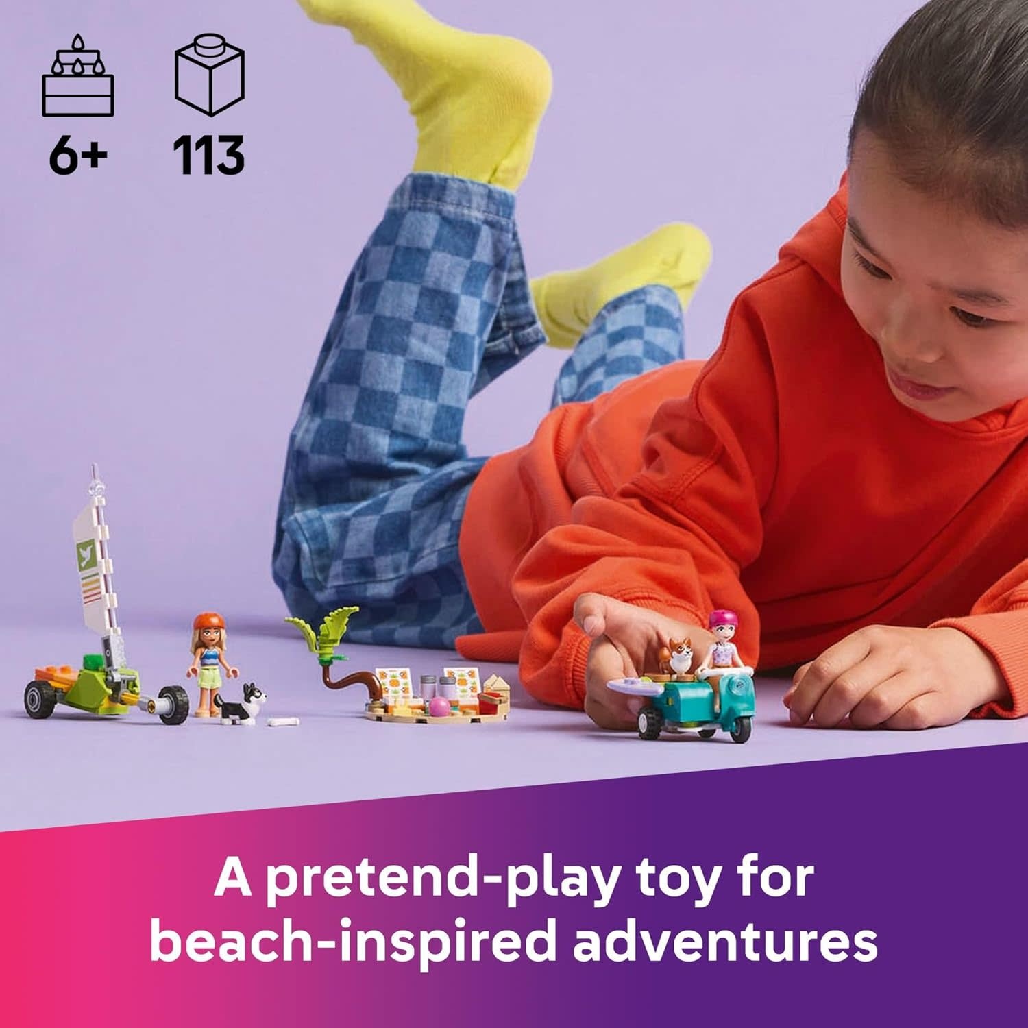 Lego Lego Friends Surfing Dogs and Scooter Adventure