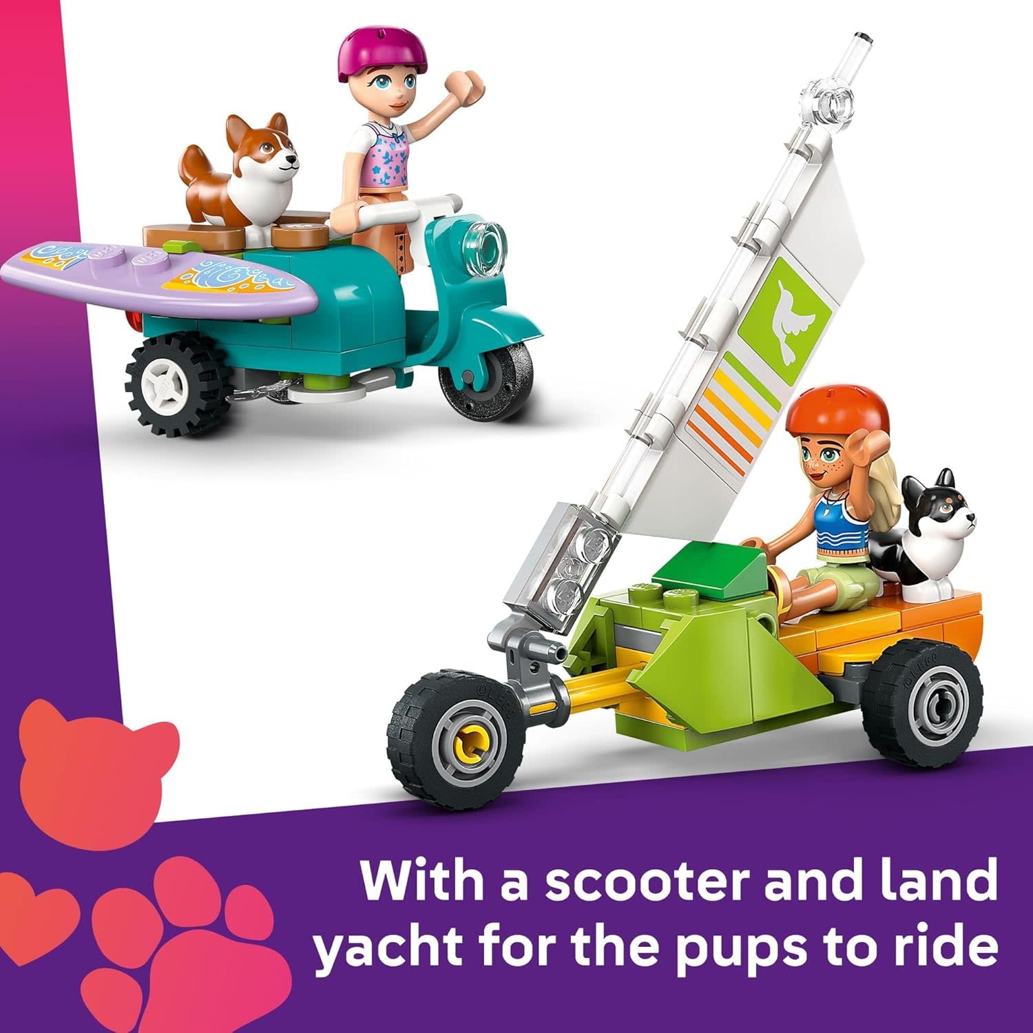 Lego Lego Friends Surfing Dogs and Scooter Adventure