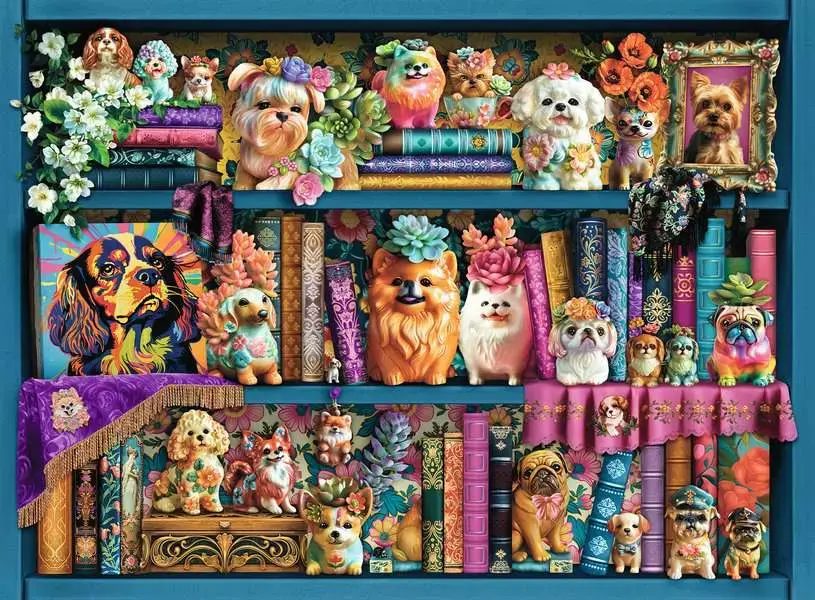 Ravensburger Ravensburger Puzzle 500pc Precious Porcelain Pups