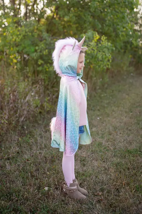 Great Pretenders Reversible Unicorn Dragon Cape 3-4