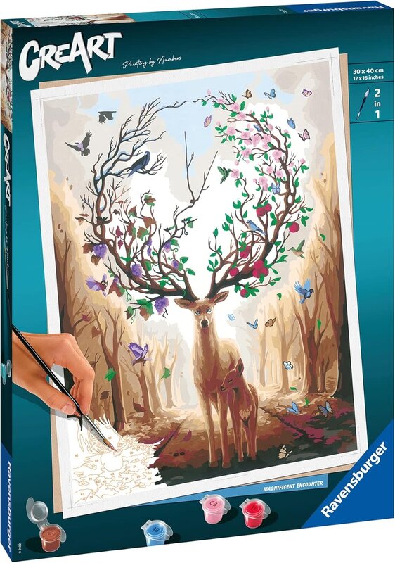 CreArt Adult 30 x 40 cm Painting by Numbers Magnificent Encounter