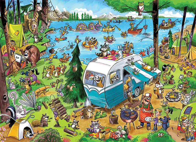 Cobble Hill Puzzles Cobble Hill Puzzle 1000pc Doodle Town Call of the Wild