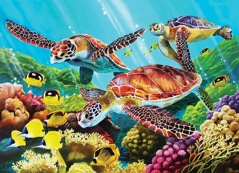 Cobble Hill Puzzles Cobble Hill Family Puzzle 350pc Molokini Current