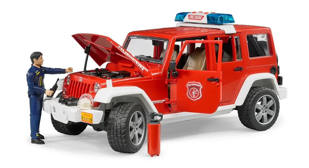 Bruder Bruder Jeep Wrangler Fire Truck