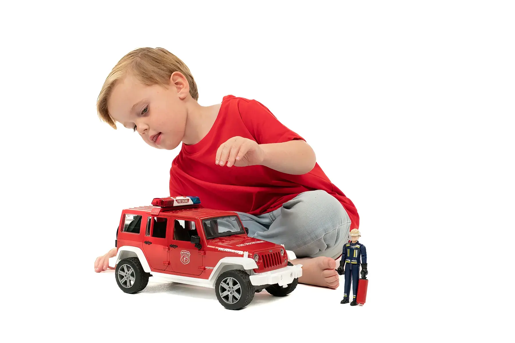 Bruder Bruder Jeep Wrangler Fire Truck