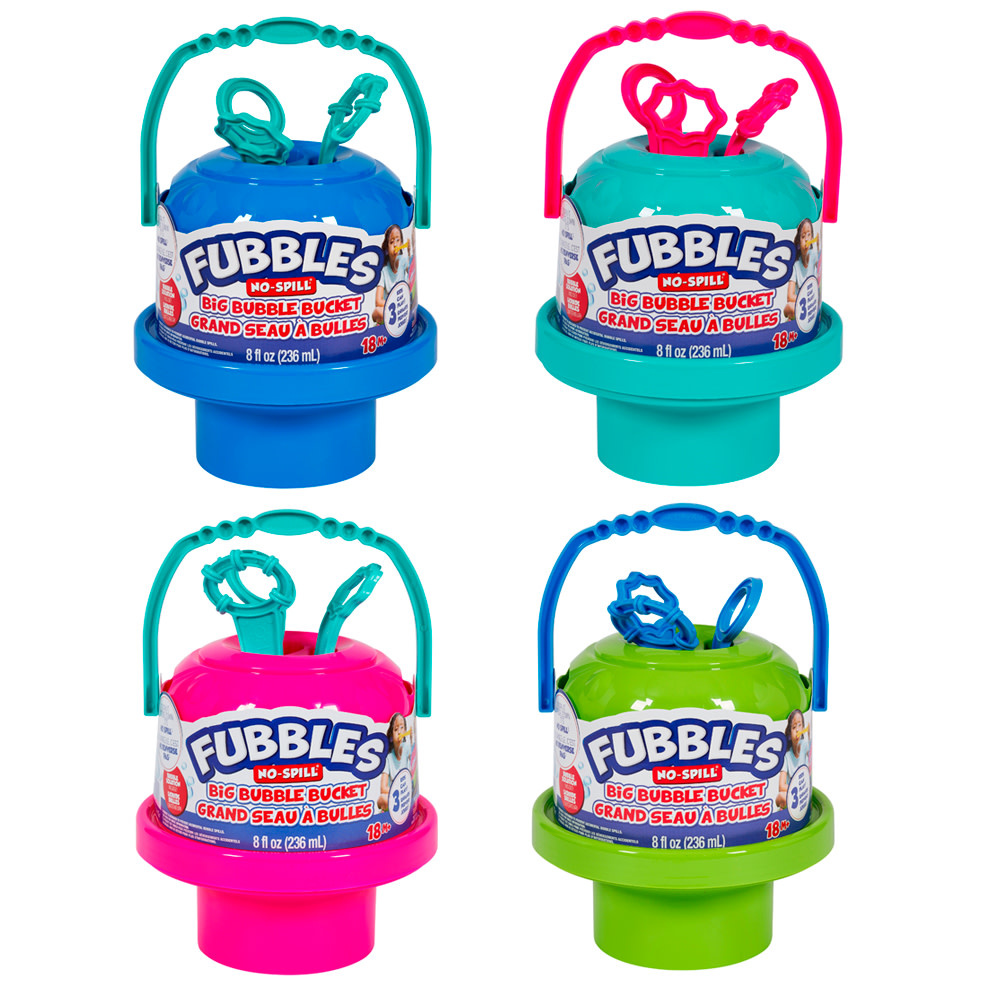 Little Kids Fubbles Bubble Big Bucket No Spill!