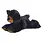 Aurora Mini Flopsie Black Bear