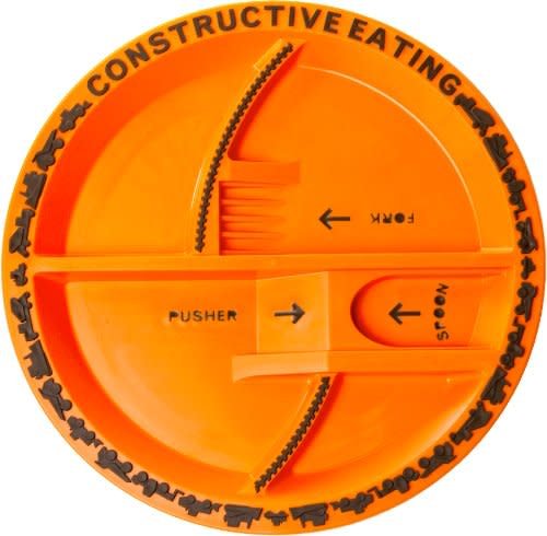 Constructive Eating Construction Plate