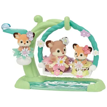 Calico Critters Calico Critters Deer Babies Floral Swing