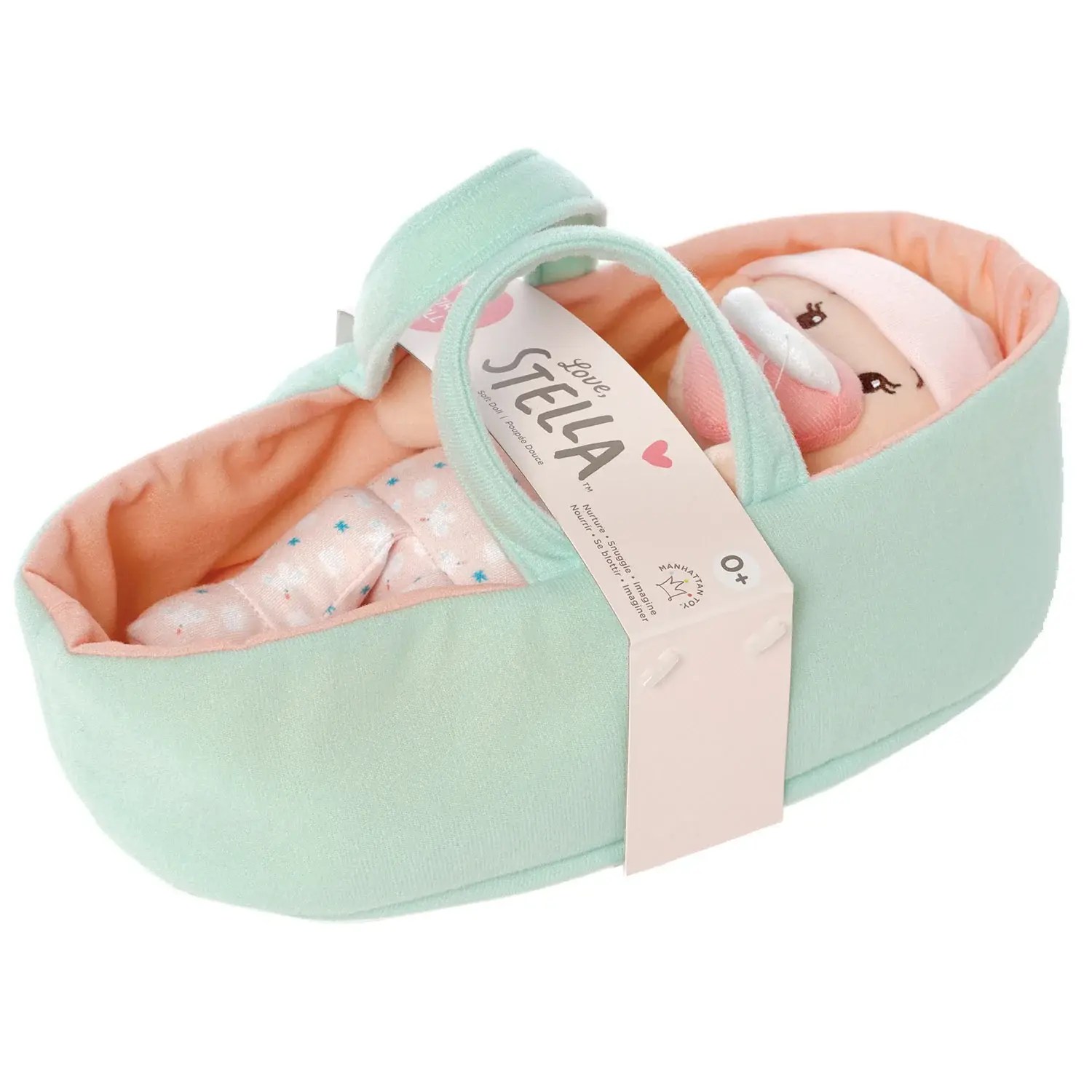 Baby Stella Doll Love, Stella My First Doll Peach & Bassinet