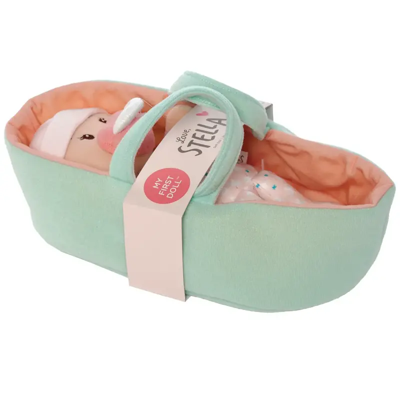 Baby Stella Doll Love, Stella My First Doll Peach & Bassinet