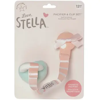 Baby Stella Doll Love, Stella Pacifier & Clip Set