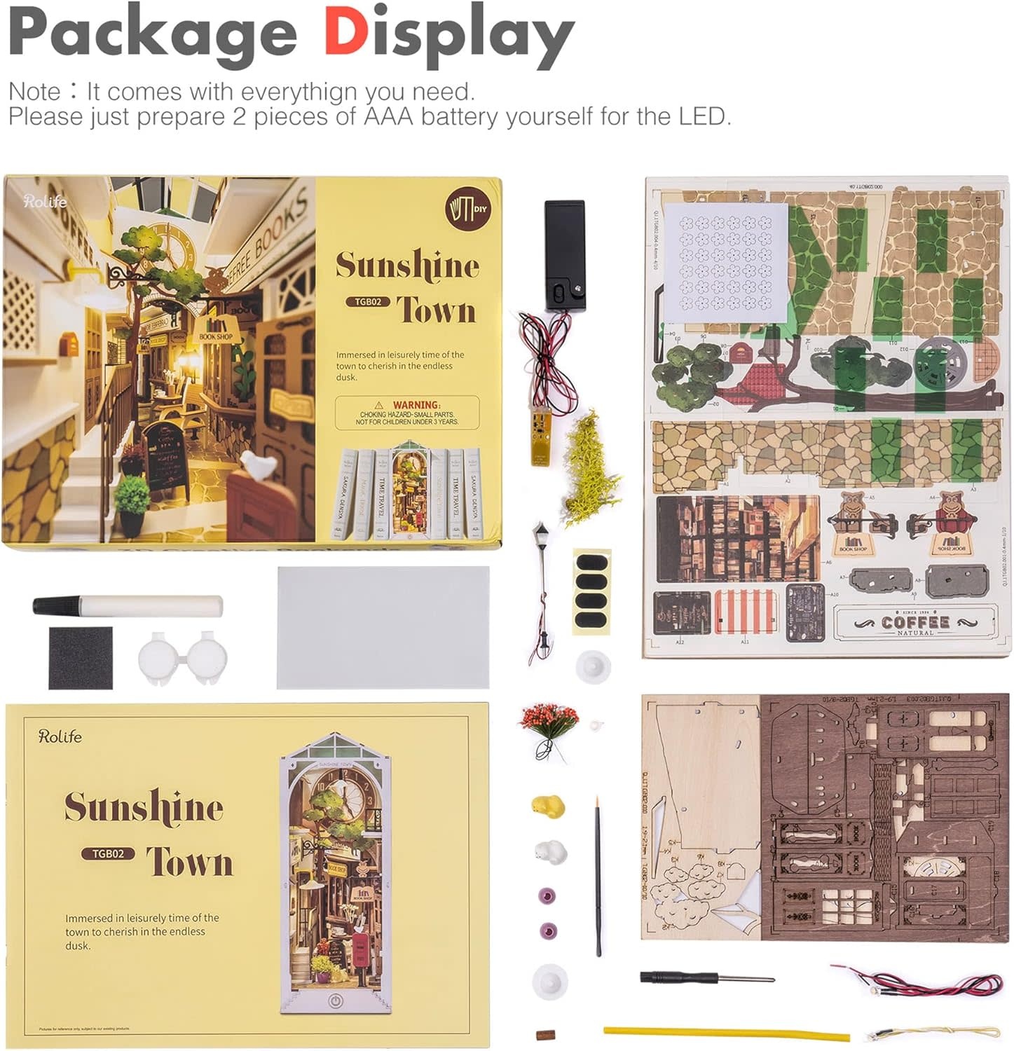 DIY Book Nook Sunshine Town