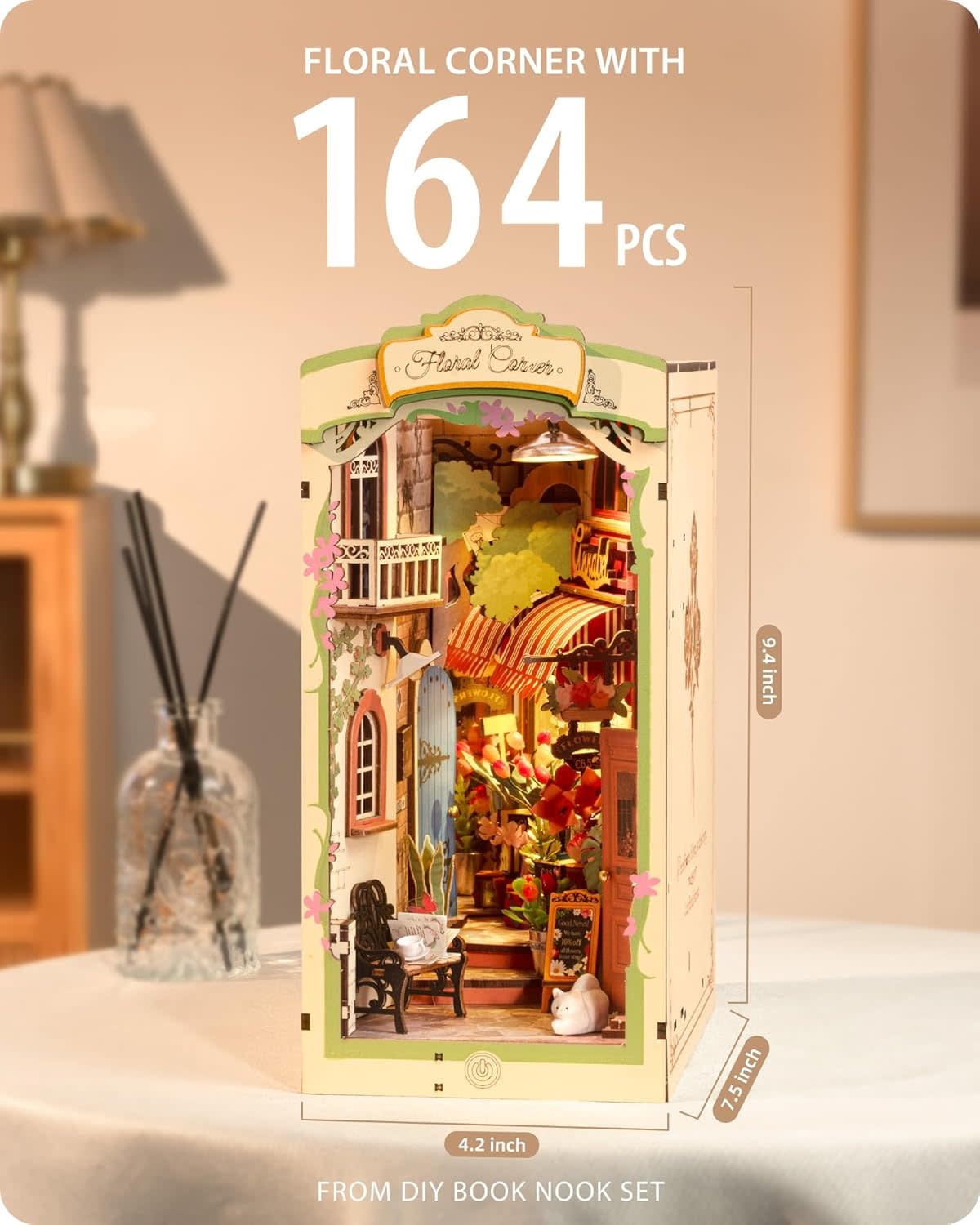 Rolife DIY Book Nook Floral Corner