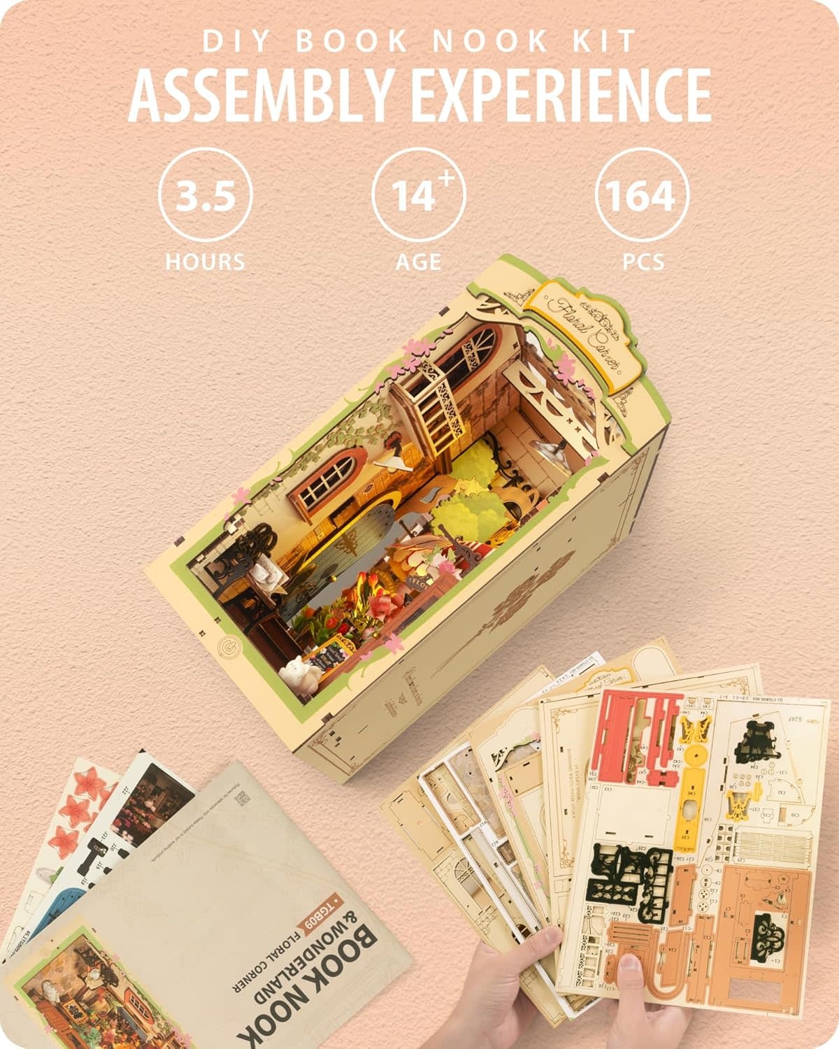 Rolife DIY Book Nook Floral Corner