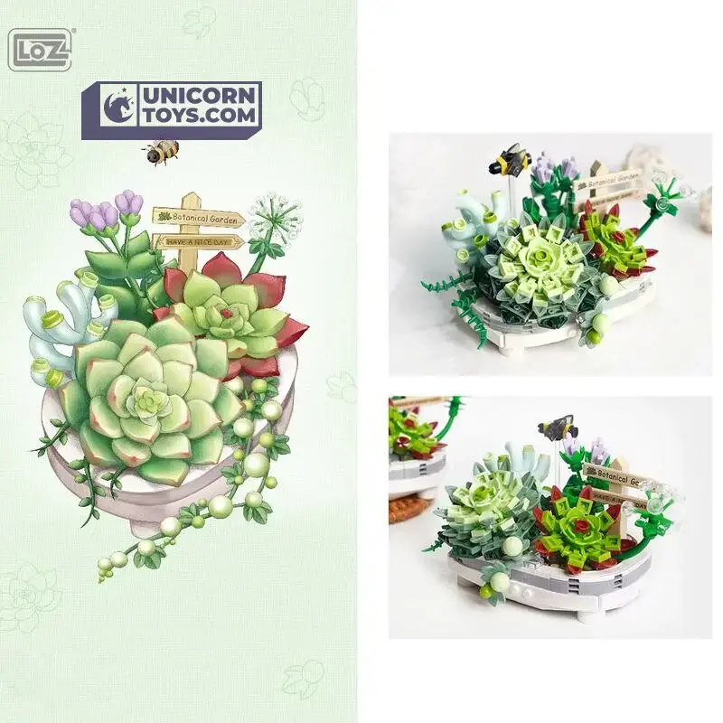 LOZ Blocks Flowers: Potted Succulents