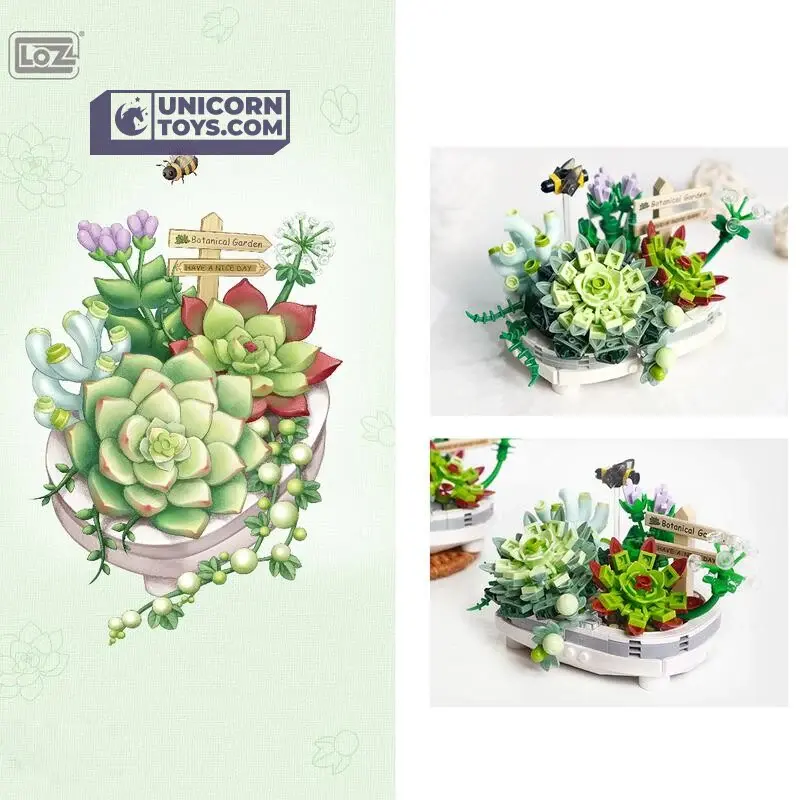 LOZ Blocks Flowers: Potted Succulents