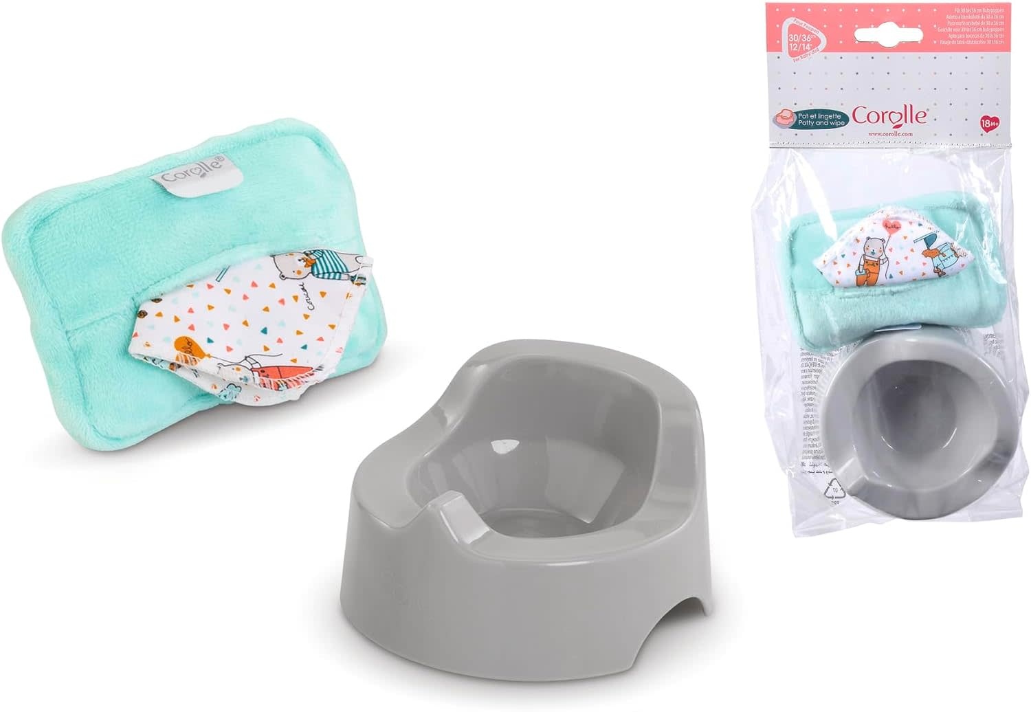 Corolle Accessory: Potty & Wipe 12"
