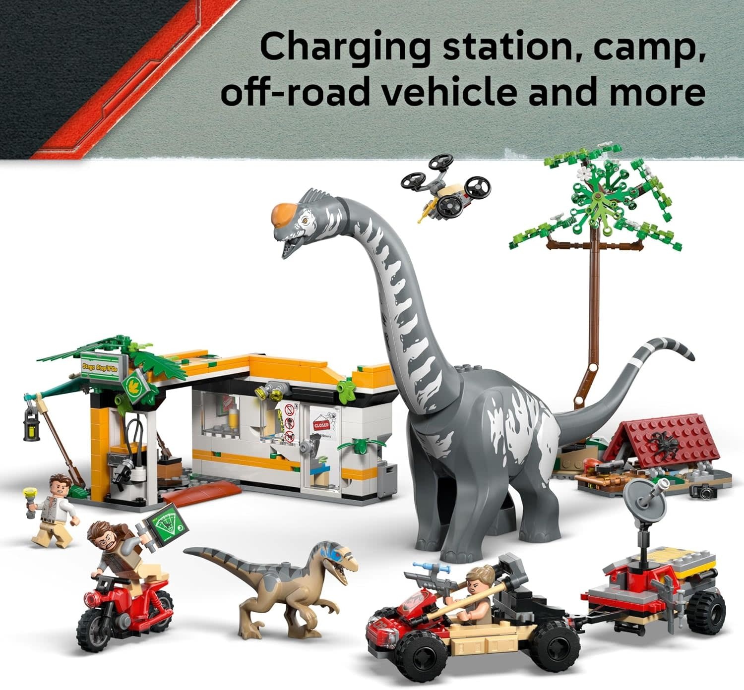 Lego Lego Jurassic World Raptor & Titanosaurus Tracking