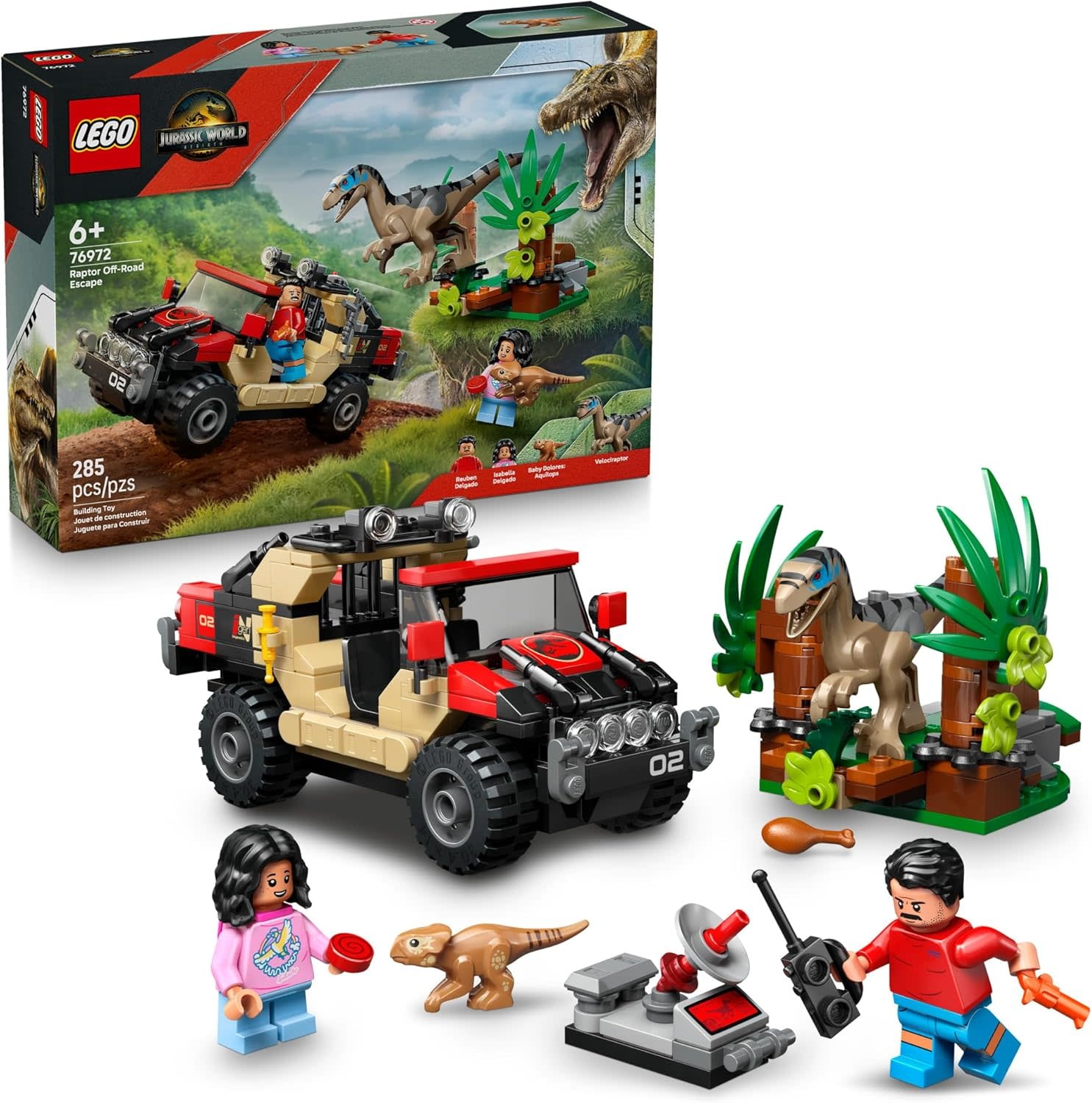 Lego Lego Jurassic World Raptor Off-Road Escape