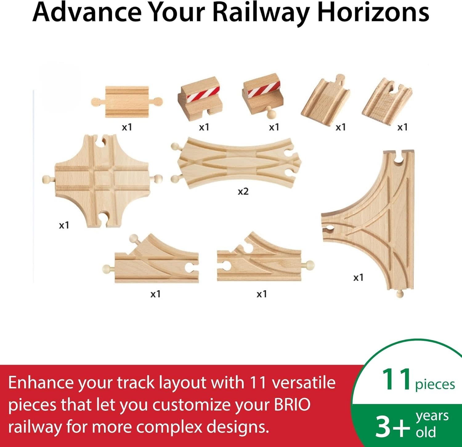 Brio Brio World Train Track Expansion Set Advanced