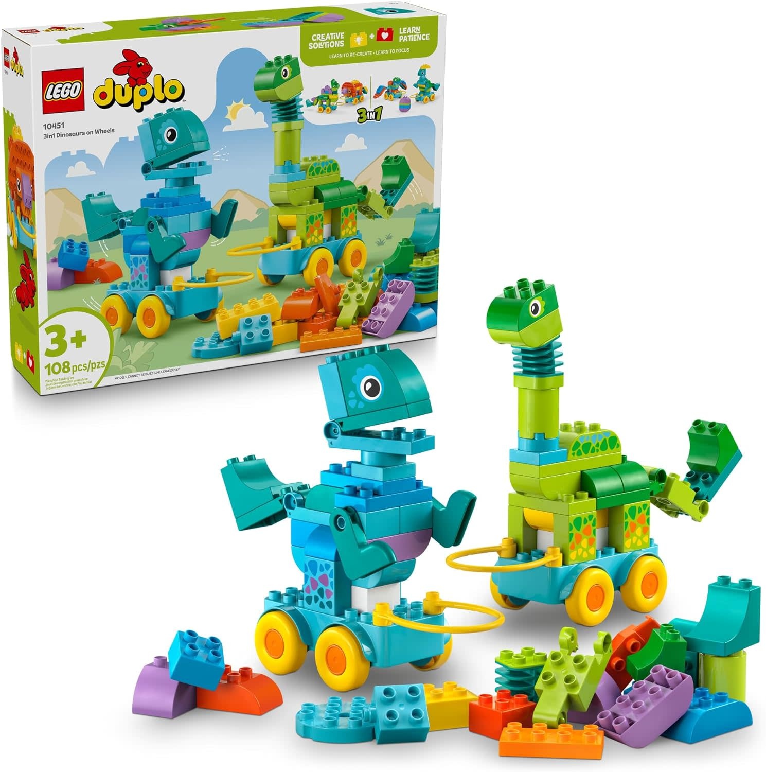 Lego Lego Duplo 3 in 1 Dinosaurs on Wheels