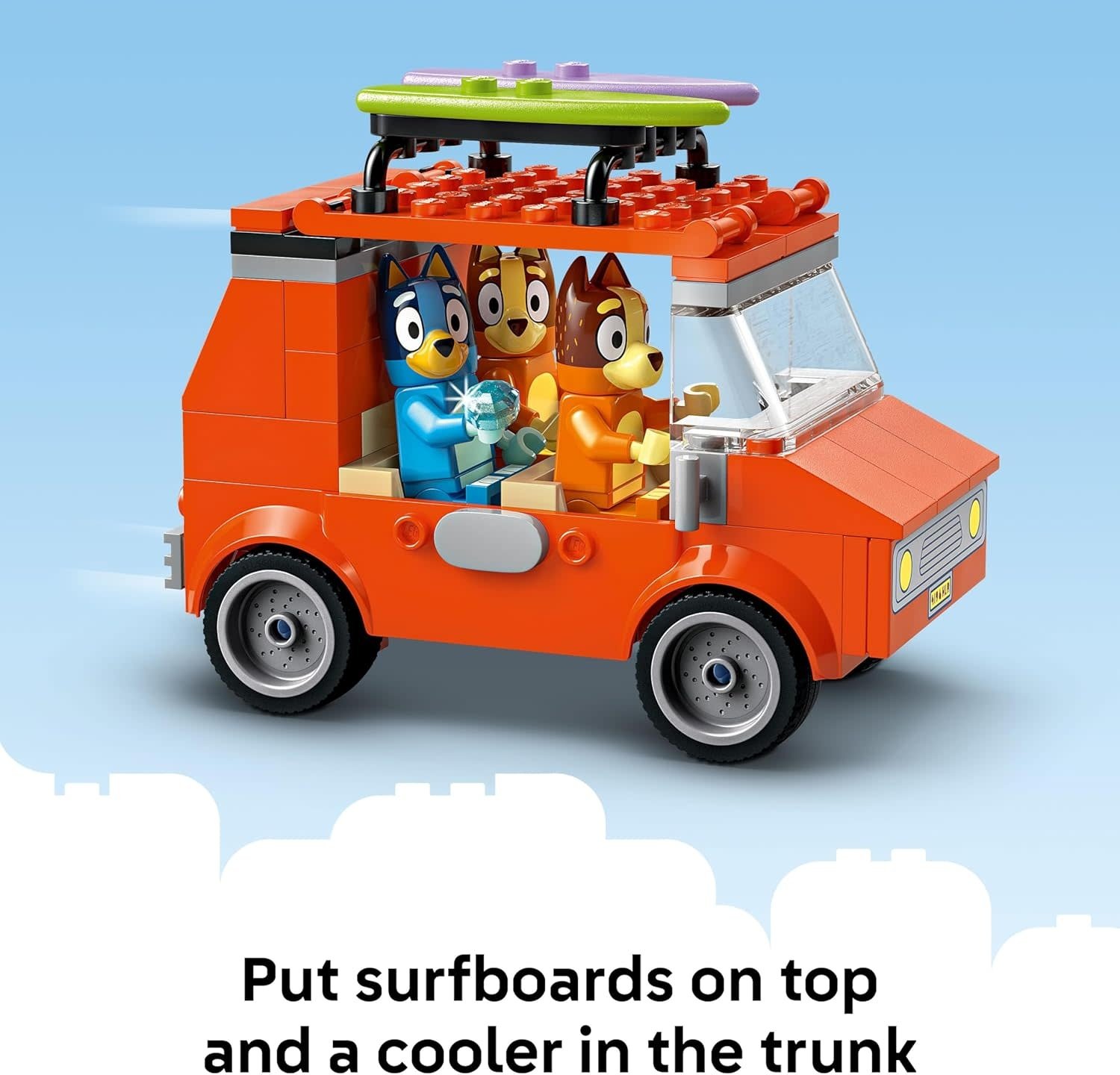 Lego Lego Bluey Beach and Family Car