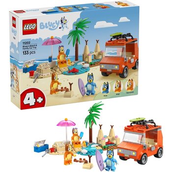 Lego Lego Bluey Beach and Family Car